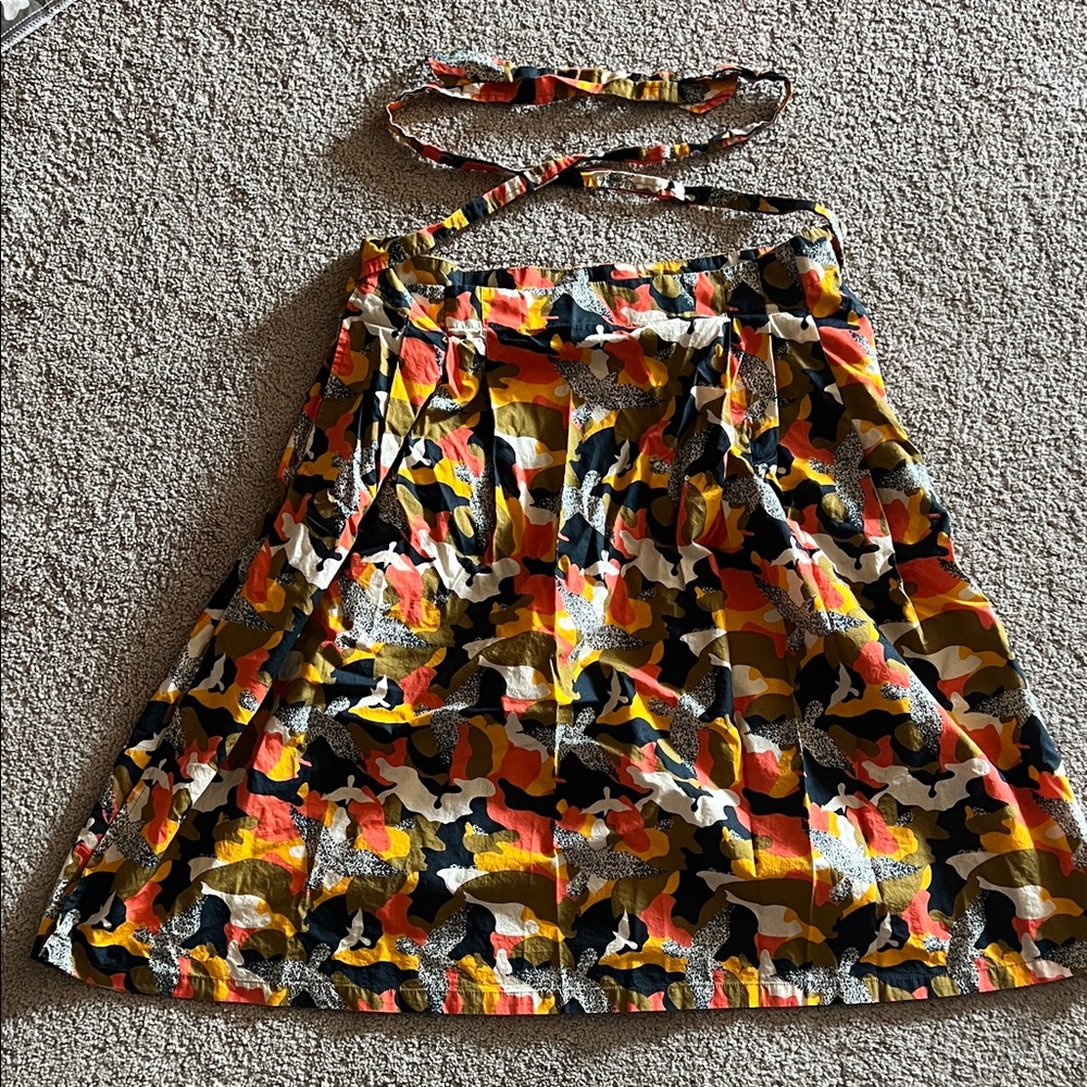 Multicolor Skater Skirt